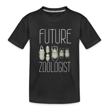 Future Zoologist Birthday Wildlife - T-shirt bio Premium Enfant - noir - Devant