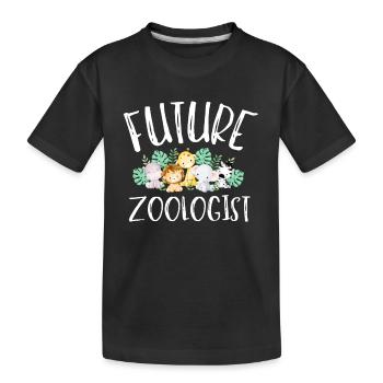 Future Zoologist Birthday Wildlife - T-shirt bio Premium Enfant - noir - Devant