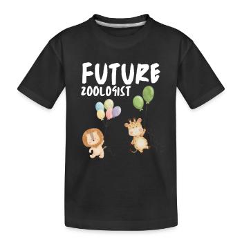 Future Zoologist Birthday Wildlife - T-shirt bio Premium Enfant - noir - Devant
