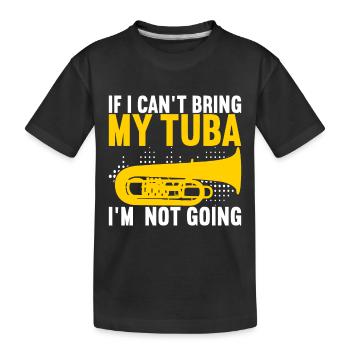 Tuba Tuba lecteur - T-shirt bio Premium Enfant - noir - Devant