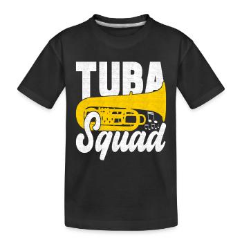 Tuba Tuba lecteur - T-shirt bio Premium Enfant - noir - Devant