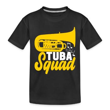 Tuba Tuba lecteur - T-shirt bio Premium Enfant - noir - Devant