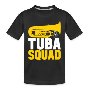 Tuba Tuba lecteur - T-shirt bio Premium Enfant - noir - Devant