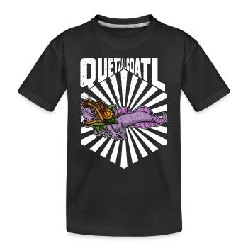 Quetzalcoatl Axolotl Mexique Divinité Aztèque - T-shirt bio Premium Enfant - noir - Devant