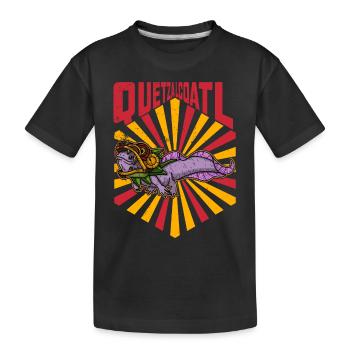 Quetzalcoatl Axolotl Mexique Divinité Aztèque - T-shirt bio Premium Enfant - noir - Devant