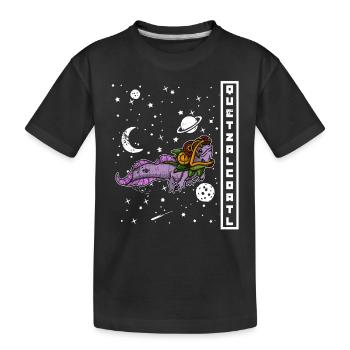 Quetzalcoatl Axolotl Mexique Divinité Aztèque - T-shirt bio Premium Enfant - noir - Devant