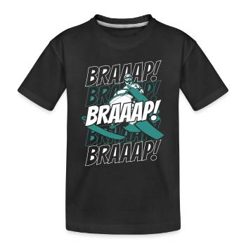Braaap Braaap Motoneige Conducteurs de motoneige - T-shirt bio Premium Enfant - noir - Devant