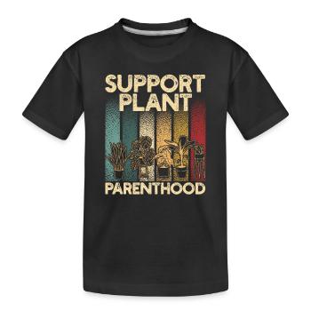 Soutien à la parentalité végétale Lustiger - T-shirt bio Premium Enfant - noir - Devant
