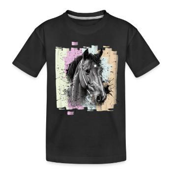 Cheval - T-shirt bio Premium Enfant - noir - Devant