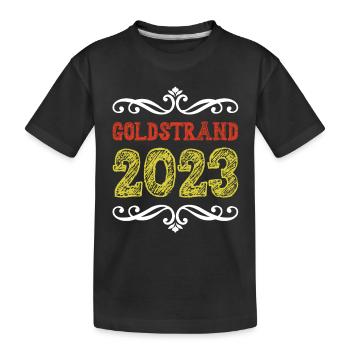 Sables d’or 2023 (Garantie du prix le plus bas) - T-shirt bio Premium Enfant - noir - Devant