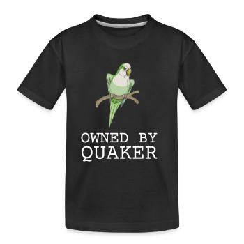 Blue Quaker Parrot Mom - Kinder Premium Bio T-Shirt - Schwarz - Vorne