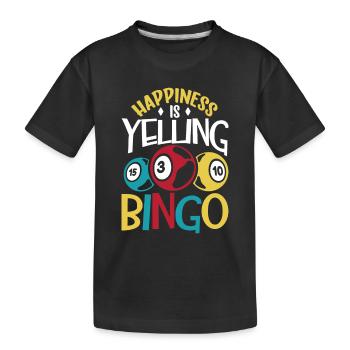 Bingo Card Game Grandma Bingo Player Bingo Cards - Kinder Premium Bio T-Shirt - Schwarz - Vorne