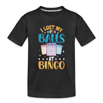 Bingo Card Game Grandma Bingo Player Bingo Cards - Kinder Premium Bio T-Shirt - Schwarz - Vorne