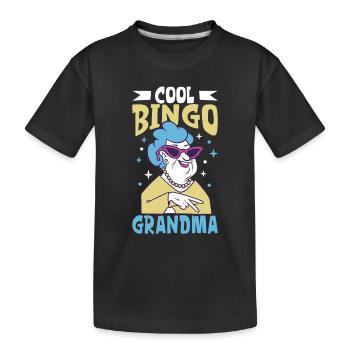 Bingo Card Game Grandma Bingo Player Bingo Cards - Kinder Premium Bio T-Shirt - Schwarz - Vorne