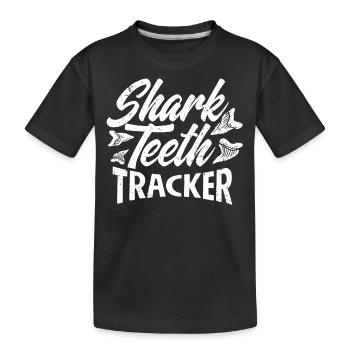 Haie, Haifischzählersammler - Kinder Premium Bio T-Shirt - Schwarz - Vorne