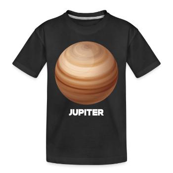 Jupiter - Kinderen premium biologisch T-shirt - zwart - Voor