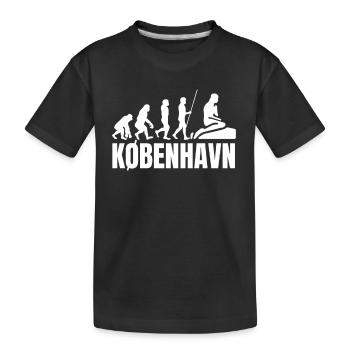 Kobenhavn Denmark Danish Kobenhaven Mermaid - Kinder Premium Bio T-Shirt - Schwarz - Vorne