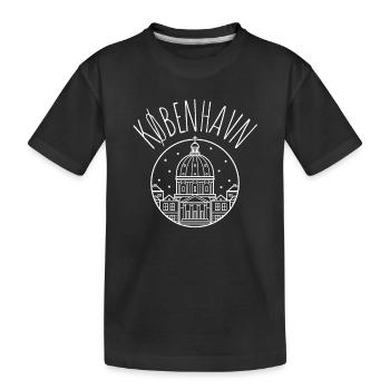 Kobenhavn Denmark Danish Kobenhaven Mermaid - Kinder Premium Bio T-Shirt - Schwarz - Vorne