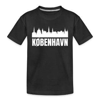 Kobenhavn Denmark Danish Kobenhaven Mermaid - Kinder Premium Bio T-Shirt - Schwarz - Vorne