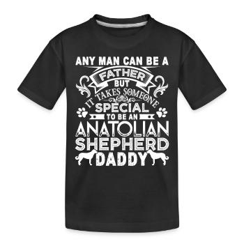 Anatolian Shepherd Anatolian Shepherd Daddy - Kids' Premium Organic T-Shirt - black - Front