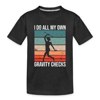 Baton Twirler Design Für Stabgymnastik - Kids' Premium Organic T-Shirt - black - Front