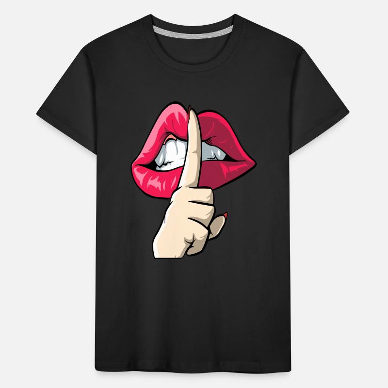 Index devant la bouche T-shirt bio Premium Enfant