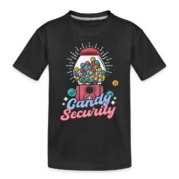 Bonbons de sécurité des bonbons - T-shirt bio Premium Enfant - noir - Devant