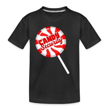 Sécurité des bonbons - T-shirt bio Premium Enfant - noir - Devant