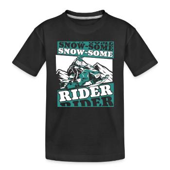 Neige Certains conducteurs de motoneige motoneige - T-shirt bio Premium Enfant - noir - Devant