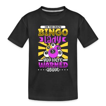Bingo Card Game Grandma Bingo Player Bingo Cards - Kinder Premium Bio T-Shirt - Schwarz - Vorne