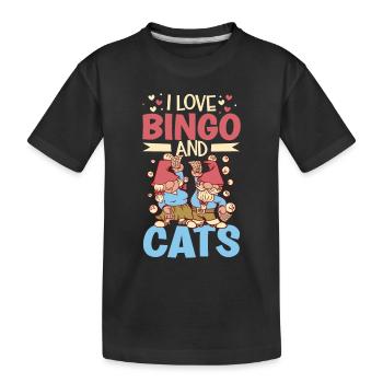 Bingo Card Game Grandma Bingo Player Bingo Cards - Kinder Premium Bio T-Shirt - Schwarz - Vorne