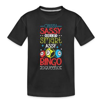 Bingo Card Game Grandma Bingo Player Bingo Cards - Kinder Premium Bio T-Shirt - Schwarz - Vorne