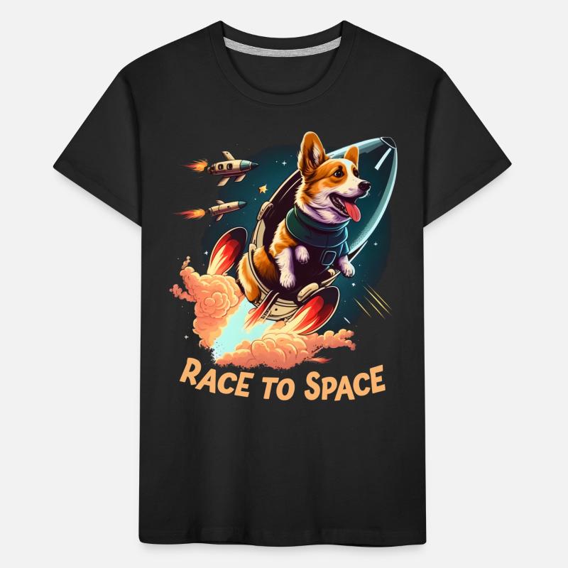 SpaceDog Dog Lovers Conception d’espace T-shirt bio Premium Enfant