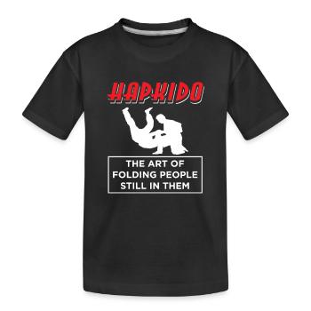 Hapkido Mixed Martial Arts Kampfsport Kampfkunst - Kids' Premium Organic T-Shirt - black - Front