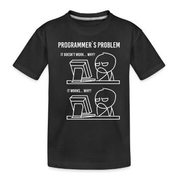 Software Entwickler Problem Lösung - Kinder Premium Bio T-Shirt - Schwarz - Vorne