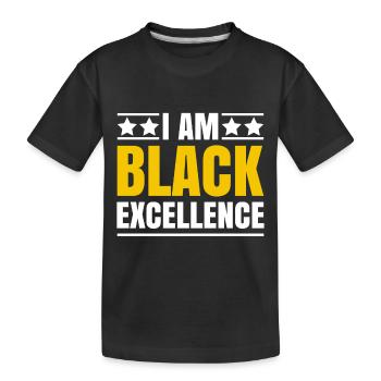 Femme noire Fierté afro-américaine - T-shirt bio Premium Enfant - noir - Devant