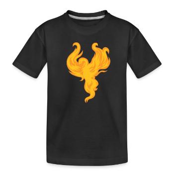 Phoenix Bird Créatures mythiques - T-shirt bio Premium Enfant - noir - Devant