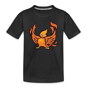 Phoenix Bird Créatures mythiques - T-shirt bio Premium Enfant - noir - Devant