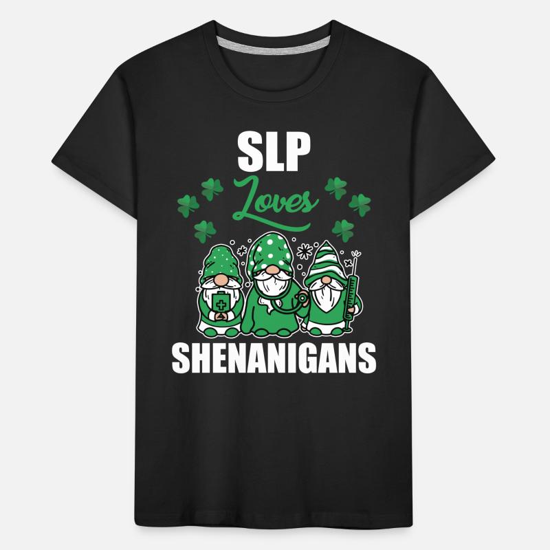 Speech-language pathologist loves Shenanigan's St. Patrick's Day Kids' Premium Organic T-Shirt