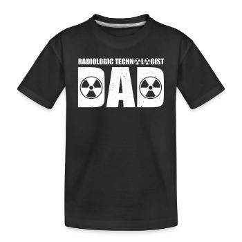 Radiologieassistent Papa - Kinder Premium Bio T-Shirt - Schwarz - Vorne