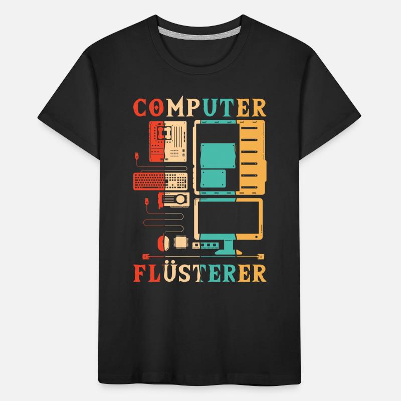 Computer Flüsterer Informatiker Admin Kinder Premium Bio T-Shirt