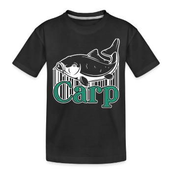 Carp Carp Vintage - Kids' Premium Organic T-Shirt - black - Front