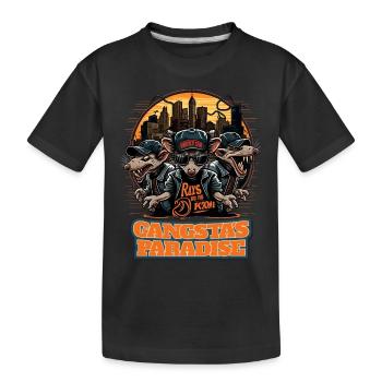 New York City Brooklyn Rat Gangstas Paradise - T-shirt bio Premium Enfant - noir - Devant