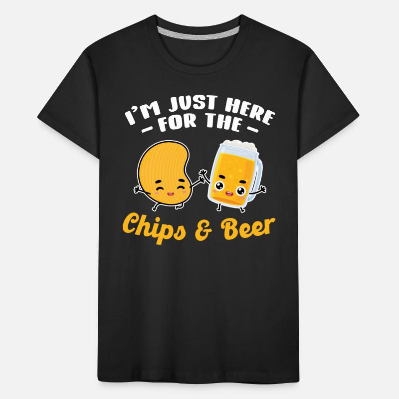 Chips Eating Snacks Candy Gift Kids' Premium Organic T-Shirt