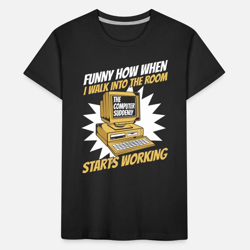 The Computer Suddenly Starts Working Admin Kids' Premium Organic T-Shirt