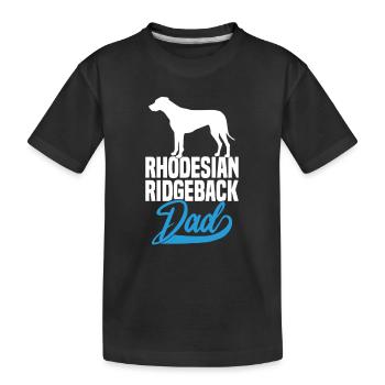 Papa Rhodesian Ridgeback - T-shirt bio Premium Enfant - noir - Devant