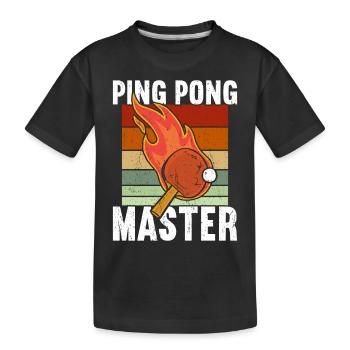 Ping Pong Table Tennis Ping-Pong - T-shirt bio Premium Enfant - noir - Devant
