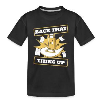 Sauvegarder cette chose vers le haut Informaticien des opérations informatiques - T-shirt bio Premium Enfant - noir - Devant