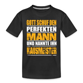 Hausmeister - Kinder Premium Bio T-Shirt - Schwarz - Vorne