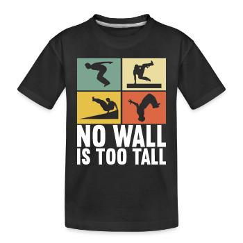 Parkour Freerunning - T-shirt bio Premium Enfant - noir - Devant